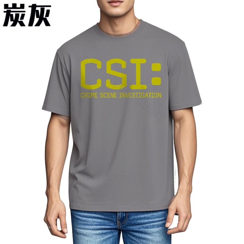 Funny tshirt Fashion Streetwear Tshirts Csi Crime Scene Investigation Print Summer Trendy Tshirt Hiphop Unisexs Tshirt Crew