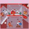 Vibrant Christmas-themed Transparent Pencil Pouch Pvc Organizer For Stationery Items