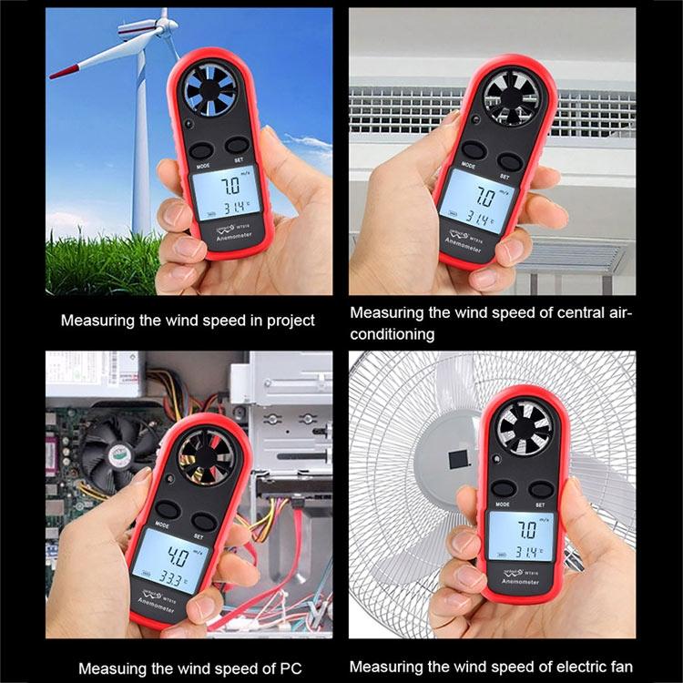 Wintact WT816 Digital Electronic Thermometer Anemometer