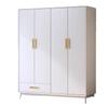 Nordic Retro Four-Door Bedroom Wardrobe