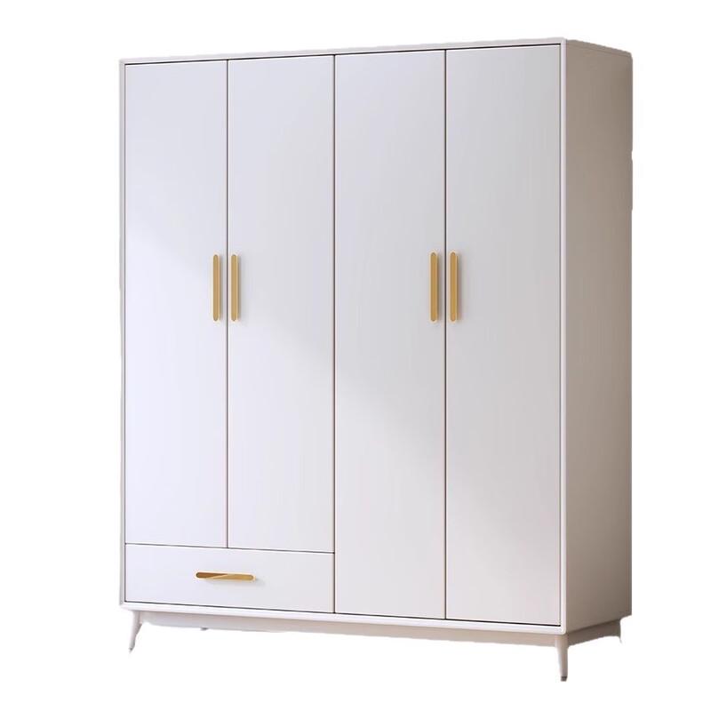 Nordic Retro Four-Door Bedroom Wardrobe