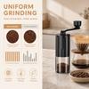 Ceramic Burr Manual Coffee Grinder Hand Crank Portable Adjustable Grinder  Feeding Tube