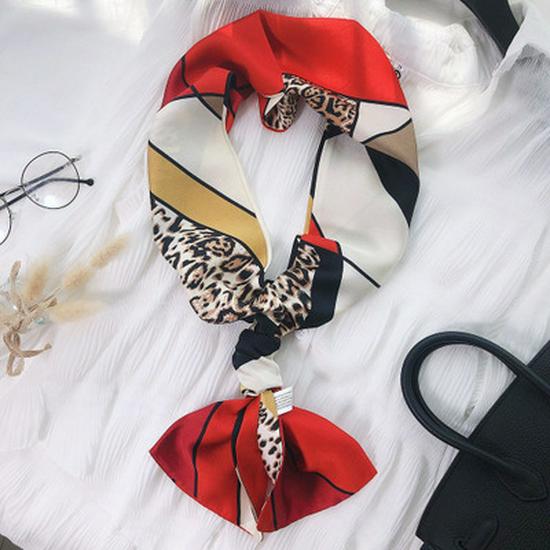 Korean Style Versatile Long Silk Ribbon Scarf