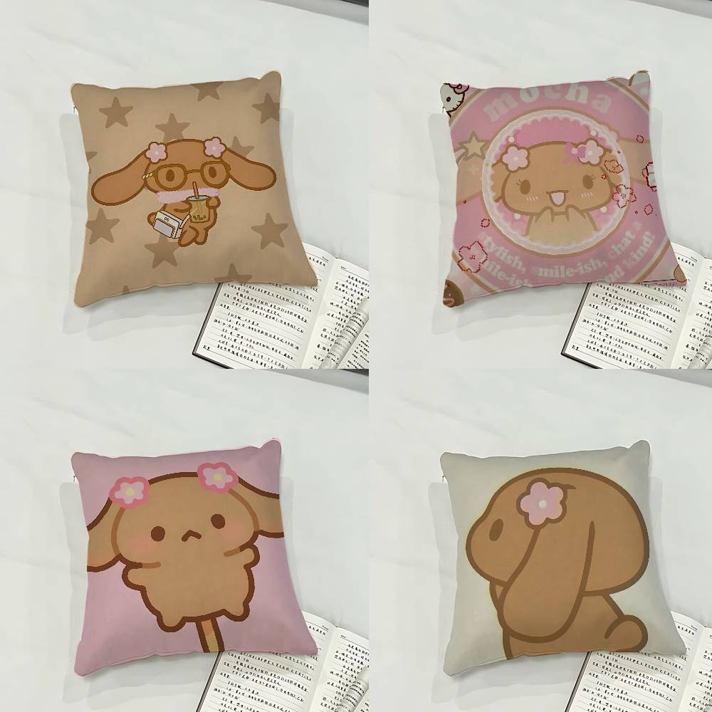 Cute MMochakawaii Case Plush Fabric Soft Pillowcase Double Sided Print Cushion Cover Household Gifts