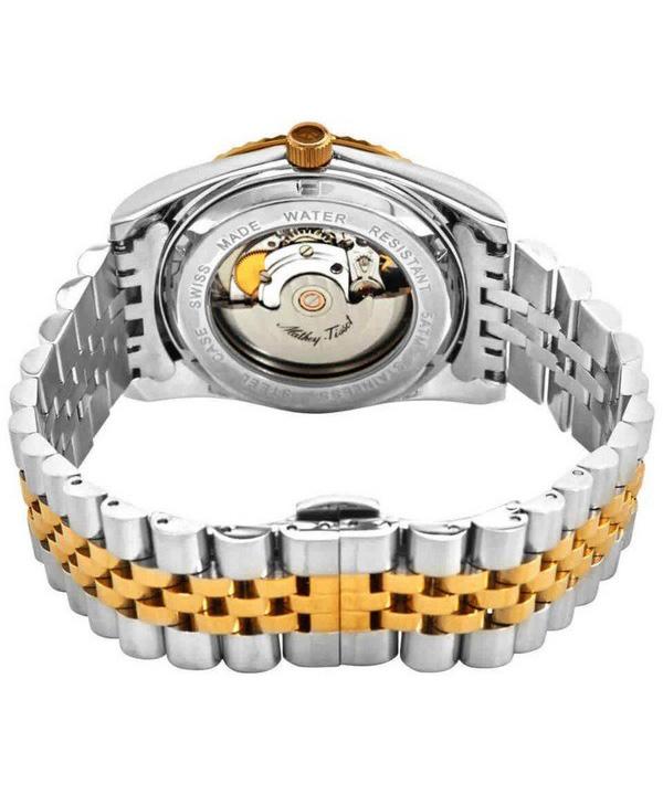 Mathey-Tissot Mathy III Automatic Two Tone Stainless Steel White Dial H1810ATBI Men's Watch