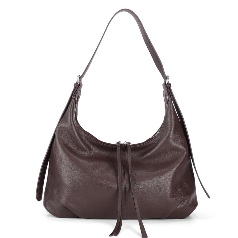 New Spring Ladies Large Capacity Genuine Cowhide Leather Underarm Bags Women's fashi Luxury Designer Shoulder Crossbody Bag