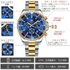 Iqiyi Men S buSineSS Watch Analog Waterproof Blue Metal Band 2870g Jl