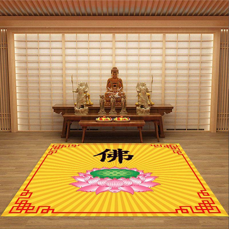 Household Buddha Hall Carpet Lotus Carpet Meditation Floor Mat Church Carpet Large Hallway Rugs European Prayer Room Carpet Mat