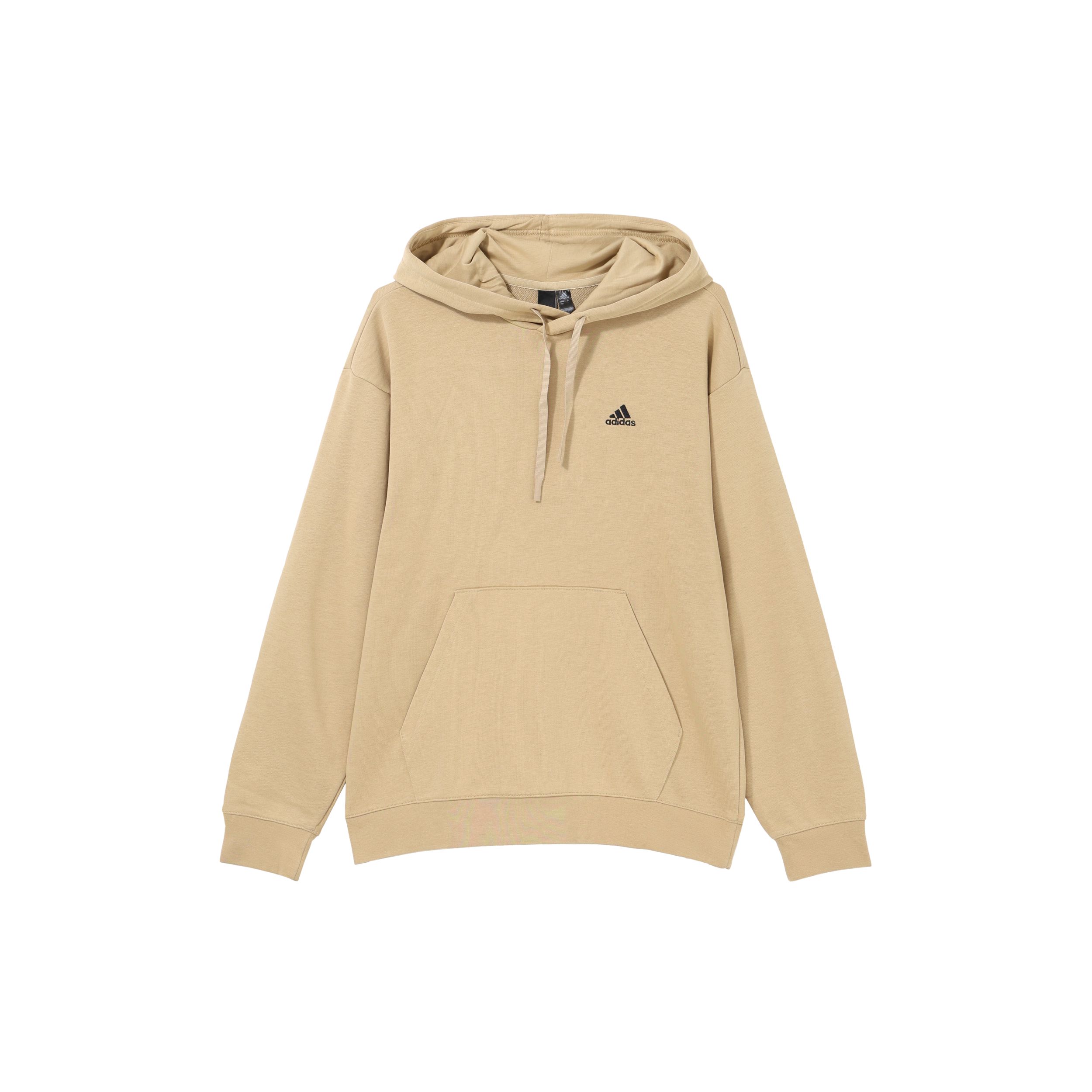 

Adidas Logo Printed Hooded Drawstring Straight-Cut Drop Shoulder Long Sleeve Sweatshirt Unisex sweatshirt Light-Khaki IV7592 A/S