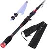 Baitcasting Fishing Rod 1.8m 2.1m 2.4m Travel Carbon Fiber Casting Fishing Pole for Bass Fishing