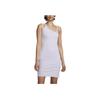 Nike Solid Color Logo Embroidered Sleeveless Dress Women Dresses Light-Purple DV7935-536