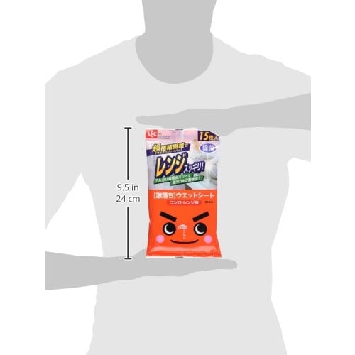 LEC Super Cleaning Sheets for Stoves and Microwaves, 15 Sheets, SS-040