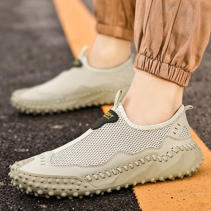 Summer Breathable Outdoor Casual Shoes Men Sneakers Antiskid Slip On Walking Shoes Moccasins Man Shoes