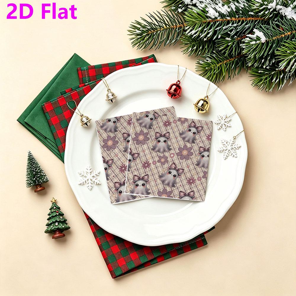20pcs Disposable Napkins with Ghost Pattern Print for Wedding,Parties,and Daily Use for Thanksgiving Fall Christmas Table Decoration