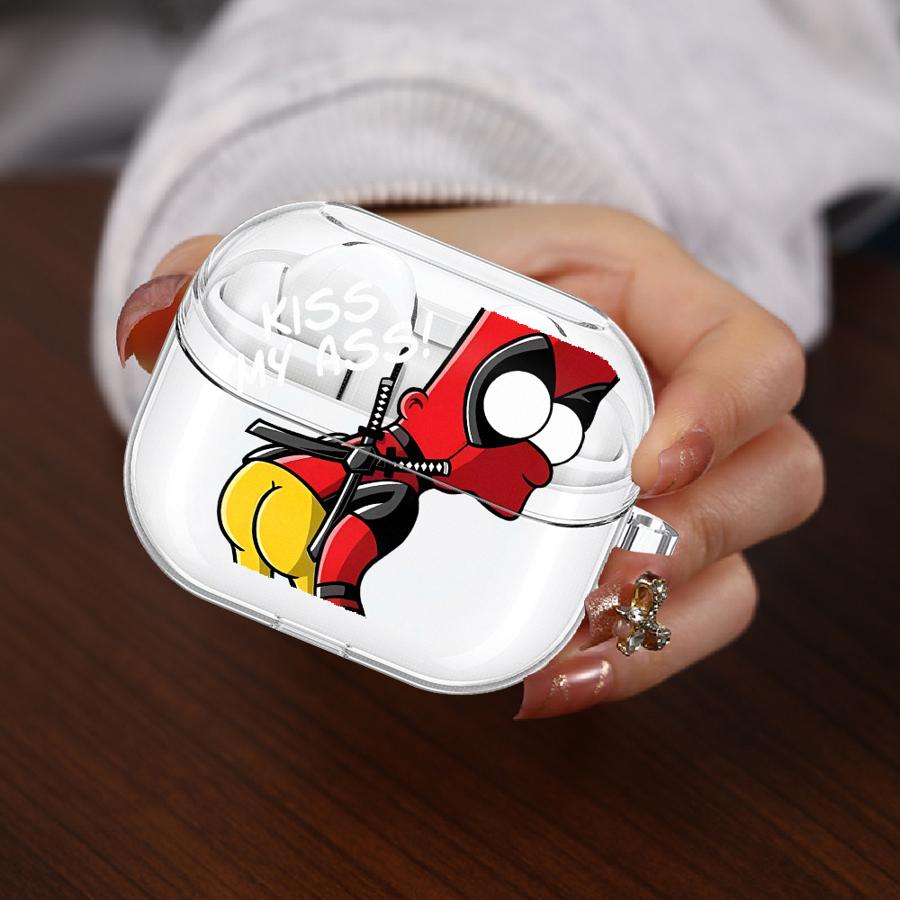The S-simpsons Case For Samsung Galaxy Buds 3Pro 4 Pro Live 2Pro 4Pro 2 3 FE Clear Earphone Cases Cover With Hook