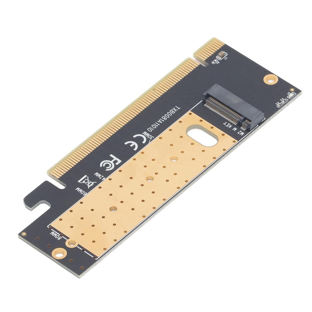 NVMe M.2 SSD Adapter Card Plug and Play M.2 NVMe SSD M Key To PCIe 3.0 X16 Card for 2230 2242 2260