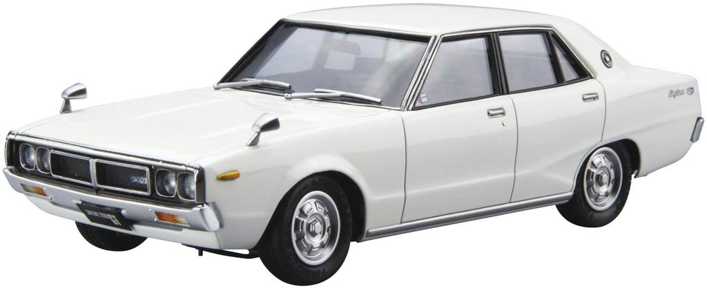Aoshima Bunka Kyozai The Model Car Series 47 Nissan GC110 Skyline 2000GT 1972 Plastic Model Kit Co., Ltd. (AOSHIMA) 1/24 No.