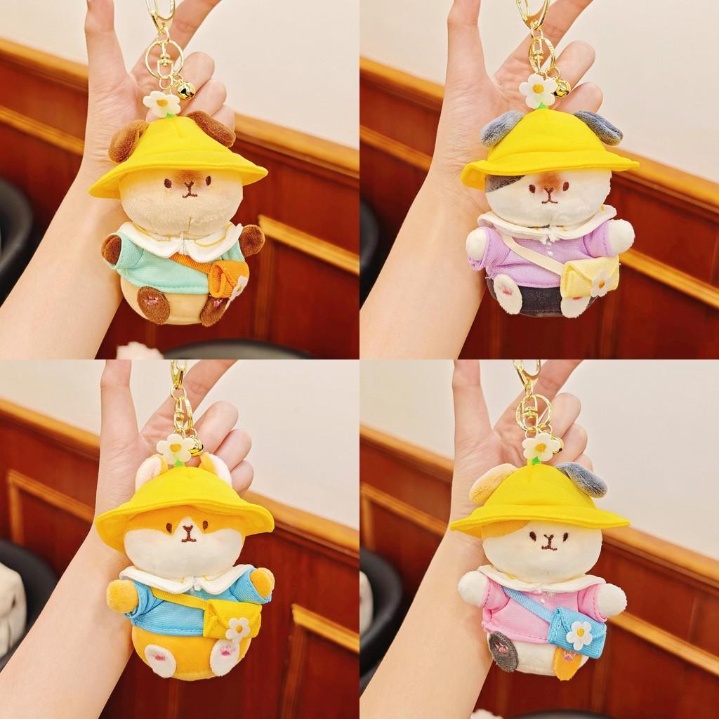 Kindergarten Guinea Pig Plush Keychain With Hat And Clothing Design For Backpack Decoration And Gifts