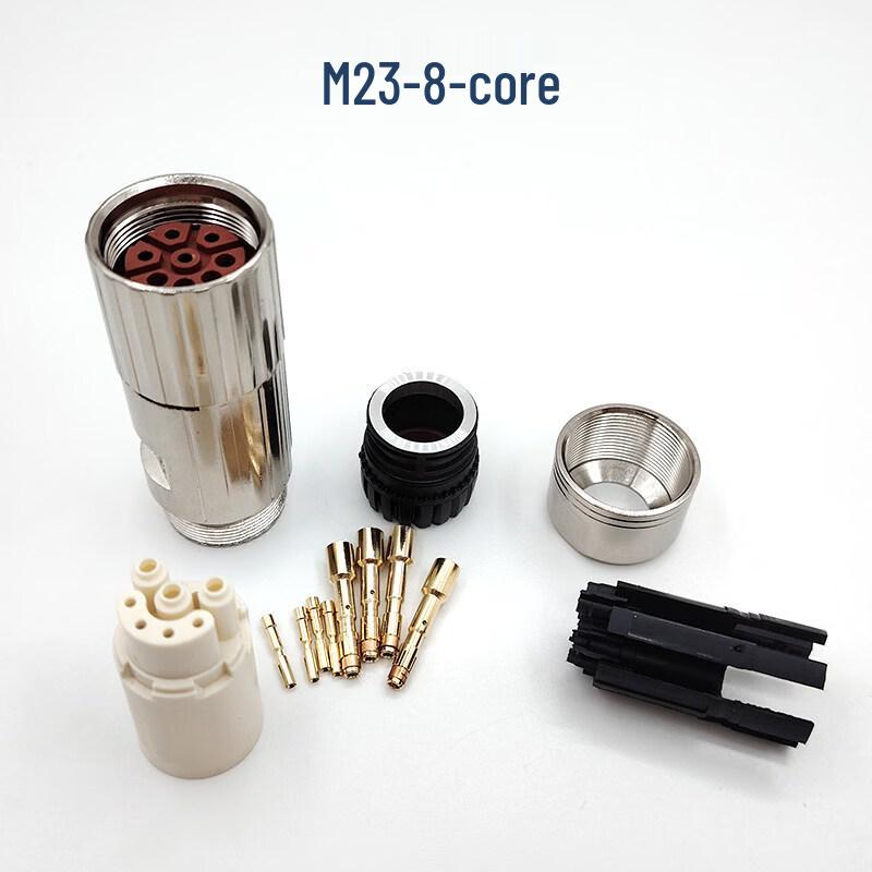Rongyu M23-6 Pin Male Servo Motor Power Connector