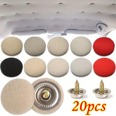 10/30pcs Car Interior Roof Fixing Buckles Screw Set Headliner Cloth Fabric Rivets Retainer Buckle Fastener Auto Accessories