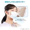 IRIS OHYAMA Nano Air Regular 50 Made in Nonwoven Comfortable Mask, Size, Masks, Japan, White, Pleated, Fabric, Breathability, PK-NI50L