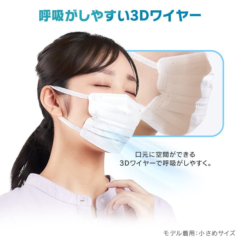 IRIS OHYAMA Nano Air Regular 50 Сделано из нетканого материала Удобная маска, Размер, Маски, Япония, Белый, Складчатая, Тканевая, Дышащая, PK-NI50L