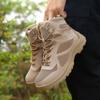 Autumn and winter anti-skid belt steel claws large size military boots outdoor boots rock climbing high-top mountaineering boots men's snow