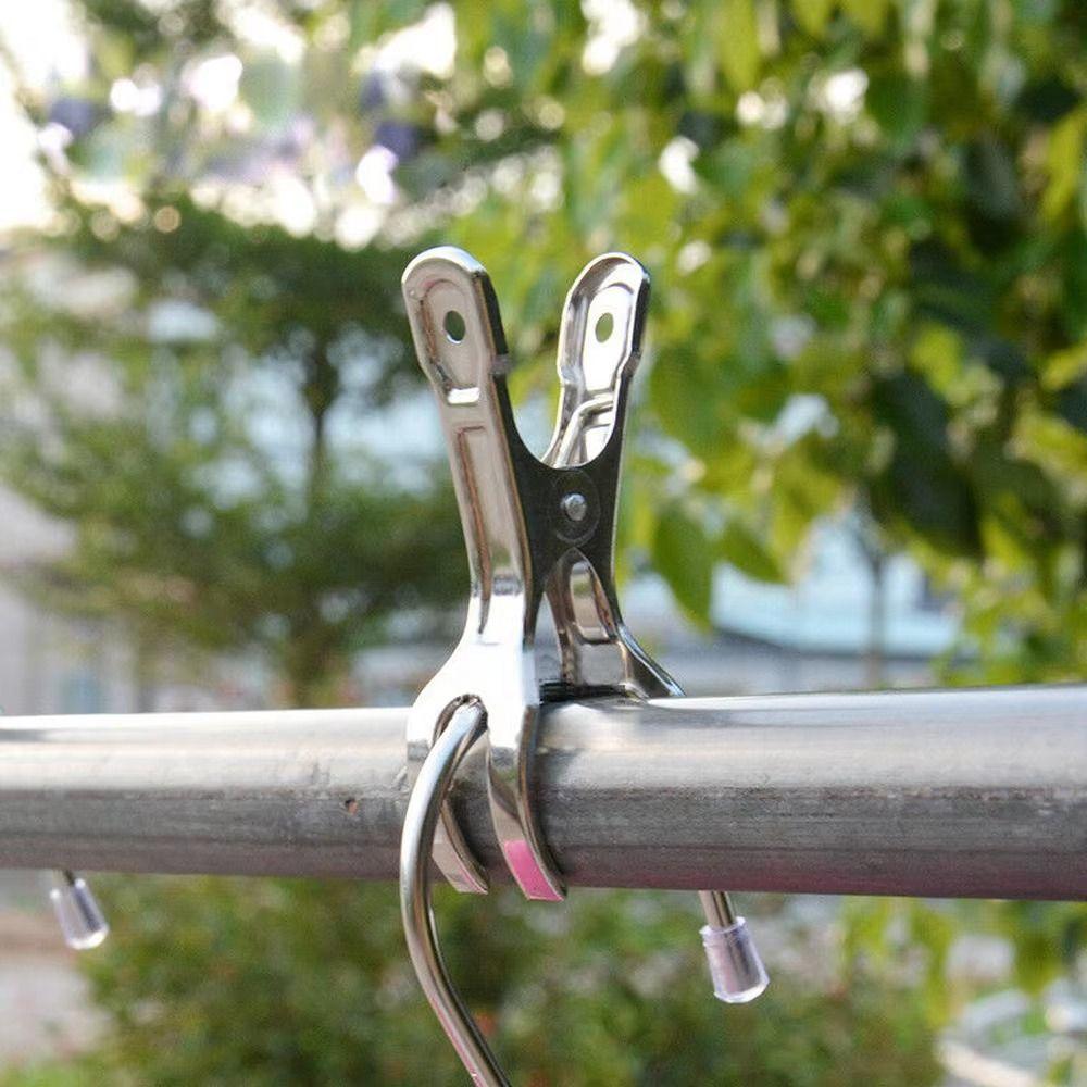 Wiederverwendbare Strandtuchklammern Heavy Duty Edelstahlklammern Winddichte Wäscheklammern für den Heimgebrauch