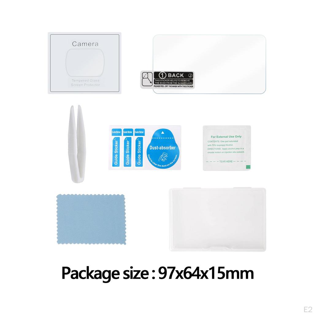 Action Camera Screen Protection Lens Kits Anti Bubble Durable Oilproof Gimbal