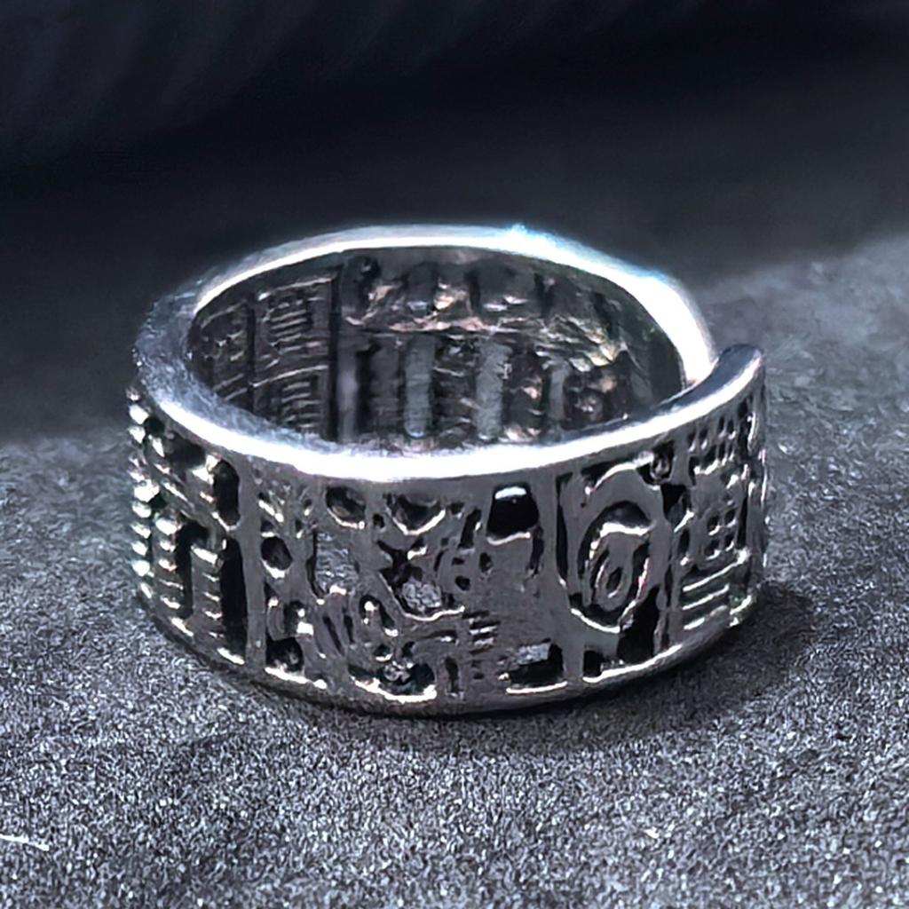 Retro Abacus Ring, Domineering, Ethnic Style, Men's and Women's Opening, Adjustable Single Ring