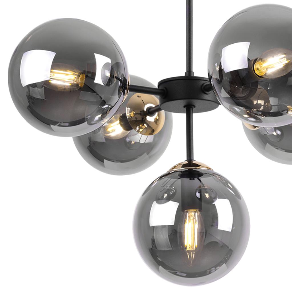 Ceiling Hanging Lamp Chandelier Loft Glamour Black