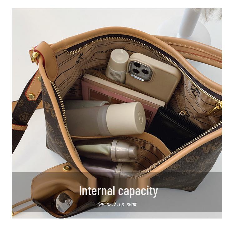 Retro Klasická Monogramová Kabelka do Podpaží: Evropský a americký styl