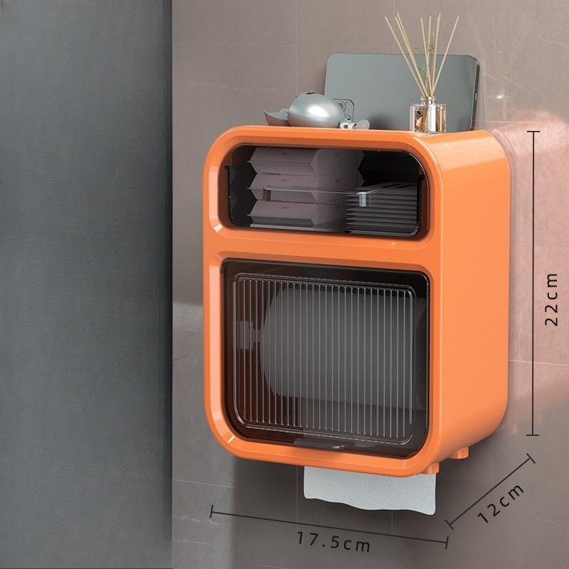 Toilet Paper Box - Paperless Toilet Paper Box - Tissue Box - Toilet Paper Holder - Wall-mounted Toilet Paper Rack