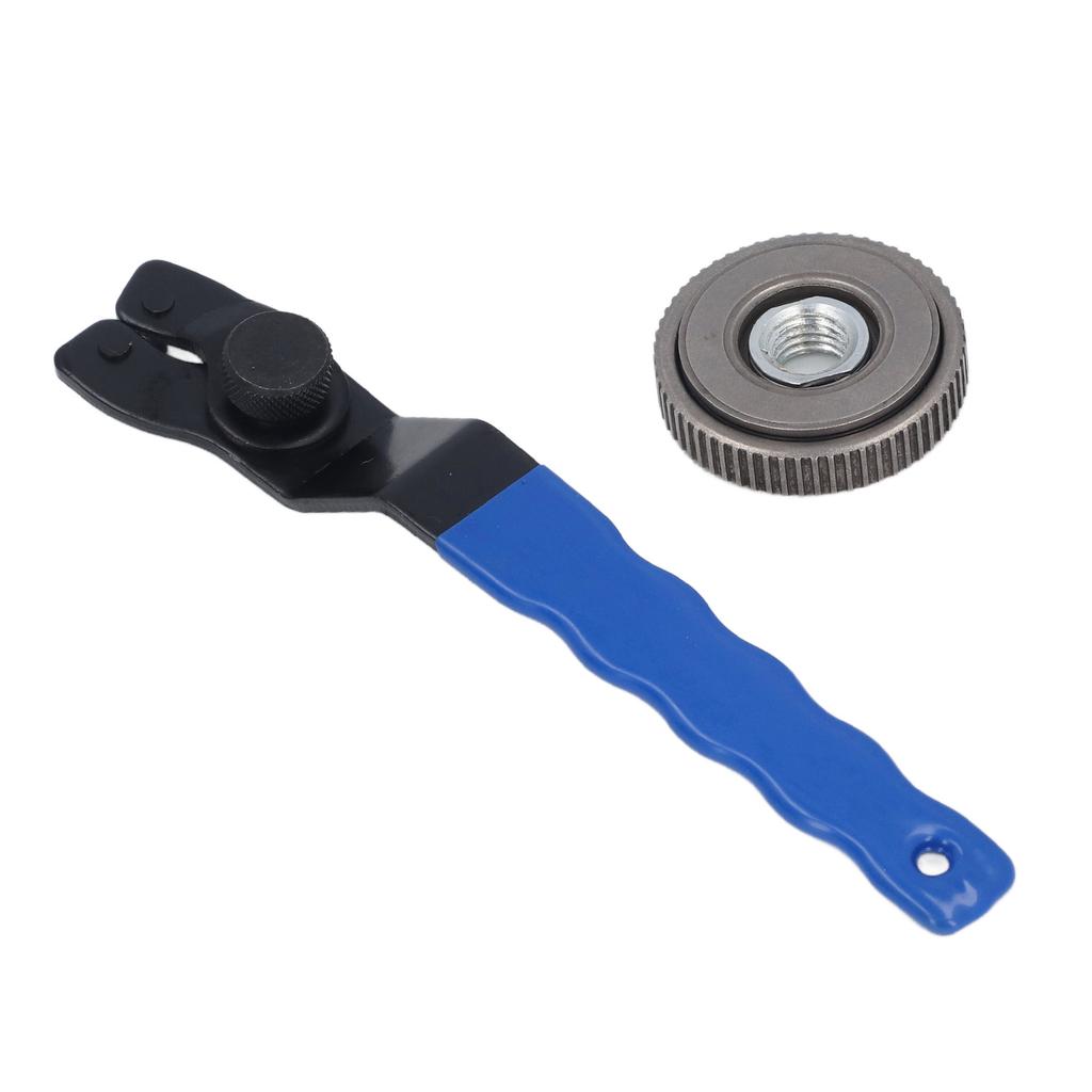 Lock Nut and Adjustment Pin Wrench Stainless Steel Pressure Plate for M14 Thread Spindle Angle Grinder