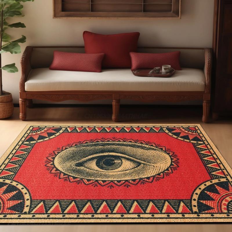 Carpet for Living Room Rugs Extra Large Bedroom Bedside Lounge Floor Mat Home Decor Abstract Eye Geometric Pattern Rug Carpet