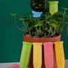 4Pcs Plant Self Watering Stakes Terracotta Automatic Plant Waterer Devices Water Irrigation System for Indoor/Outdoor