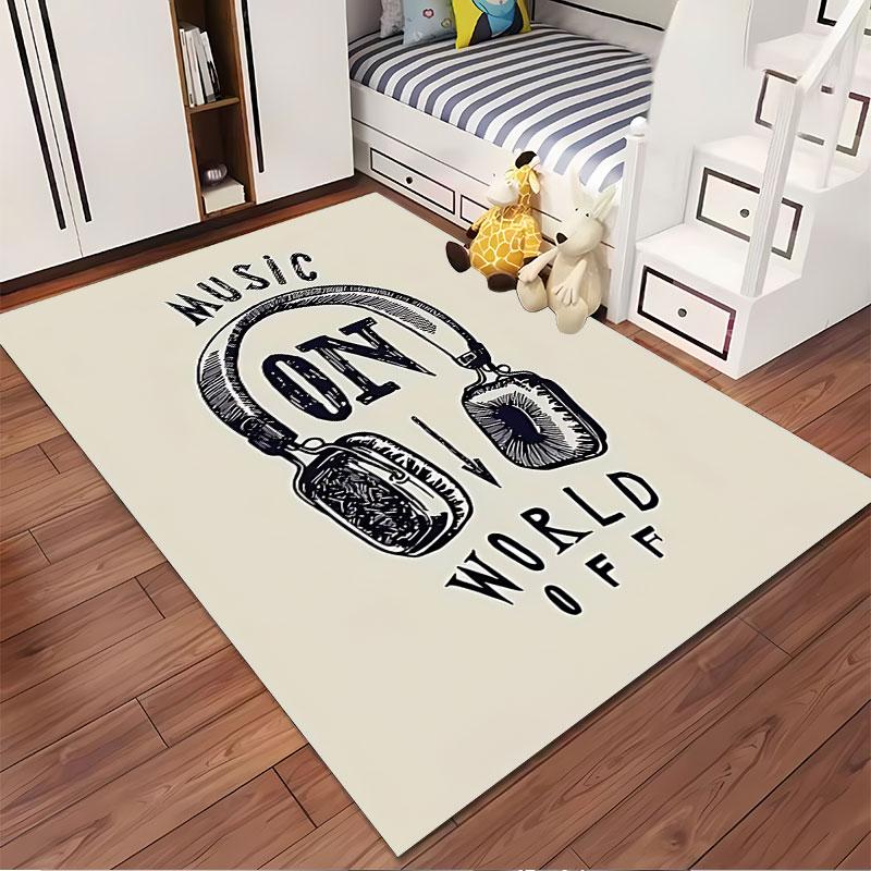 Music On World Off Design suitable as a non-slip mat for the living room or bedroom sofa