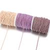 1 Meter Stainless Steel Glass Faceted Beaded Chains 3mm Eyeglass Beads Handmade Rosary Chain for DIY Necklace Bracelet Anklets