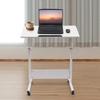 Adjustable Height Standing Desk, Portable Laptop Desk with Rolling Computer Stand MDF, Carbon Steel for Office, Living Room