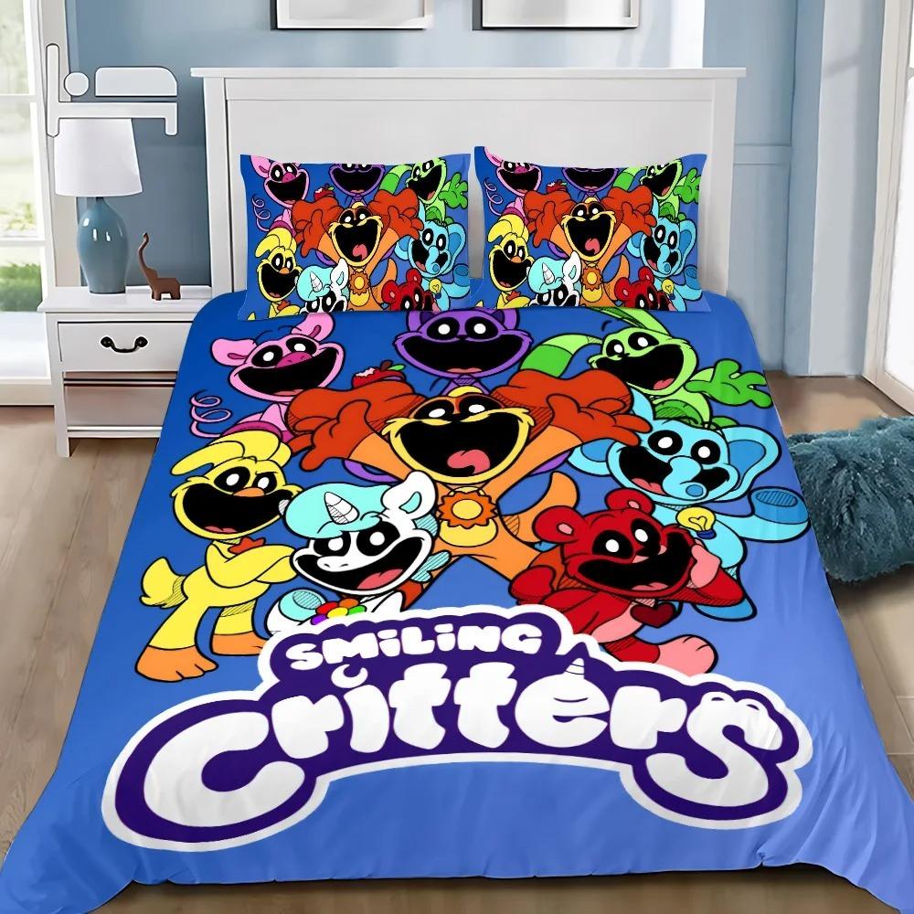 S-Lachend Bettbezug Kissenbezug Bettwäsche Schlafzimmerdekoration Kindergeschenk Erwachsener Einzelbett Doppelbett Große GrößeReißverschluss Bettbezug