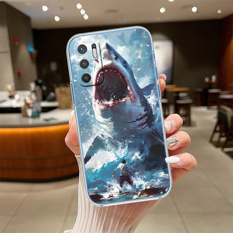 NH39 Shark Art Transparent Phone Case for Motorola Moto Edge 20 30 40 50 S30 Fusion Ultra Pro Neo Lite + G200 G23