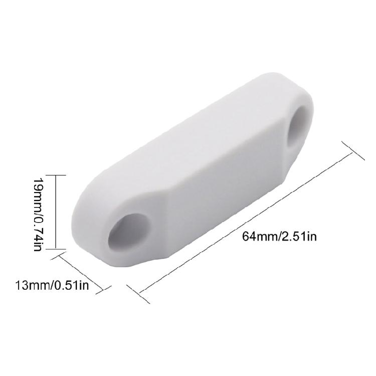 Versatile White Magnetic Door Catches Easy To Mount Door Retainer Magnetic Hatches Latches Pair for Caravans & Vessels
