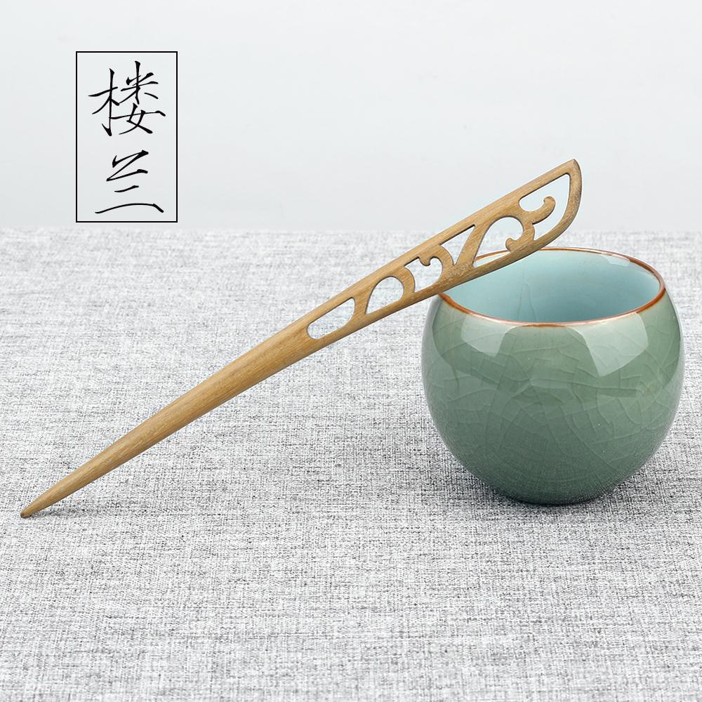 47Style Retro Sandalwood Hair Clip Hairpin Chinese Ancient Carved Wooden Chopstick Hair Stick Cosplay Party Headwear Accessories