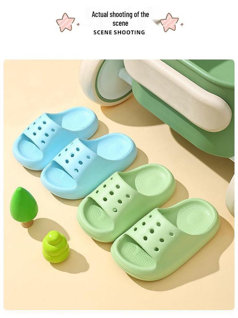 Summer Non-slip Slippers for Kids: Boys & Girls Indoor Bathroom Shoes, Baby & Parent-Child Matching.