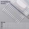 Skinny Dog Long Oval European & American Style Seamless Frosted Nail Tips for Salons