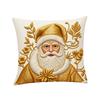 Plush Christmas Pillow Cover Soft Xmas Tree Pillowslip Elk Santa Pillow Cover  Living Room