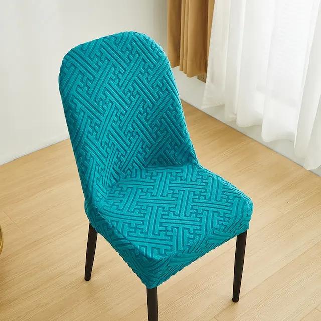 1Pcs Seat Slipcovers For Dining Room Home Decor Thickened Curved Backrest Chair Cover Special-shaped Cover Cushion Cover