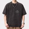 2025 New American Fashion Brand Letter Print Short-Sleeve T-shirt Men's Summer Ins Fashion Brand Loose Casual Top