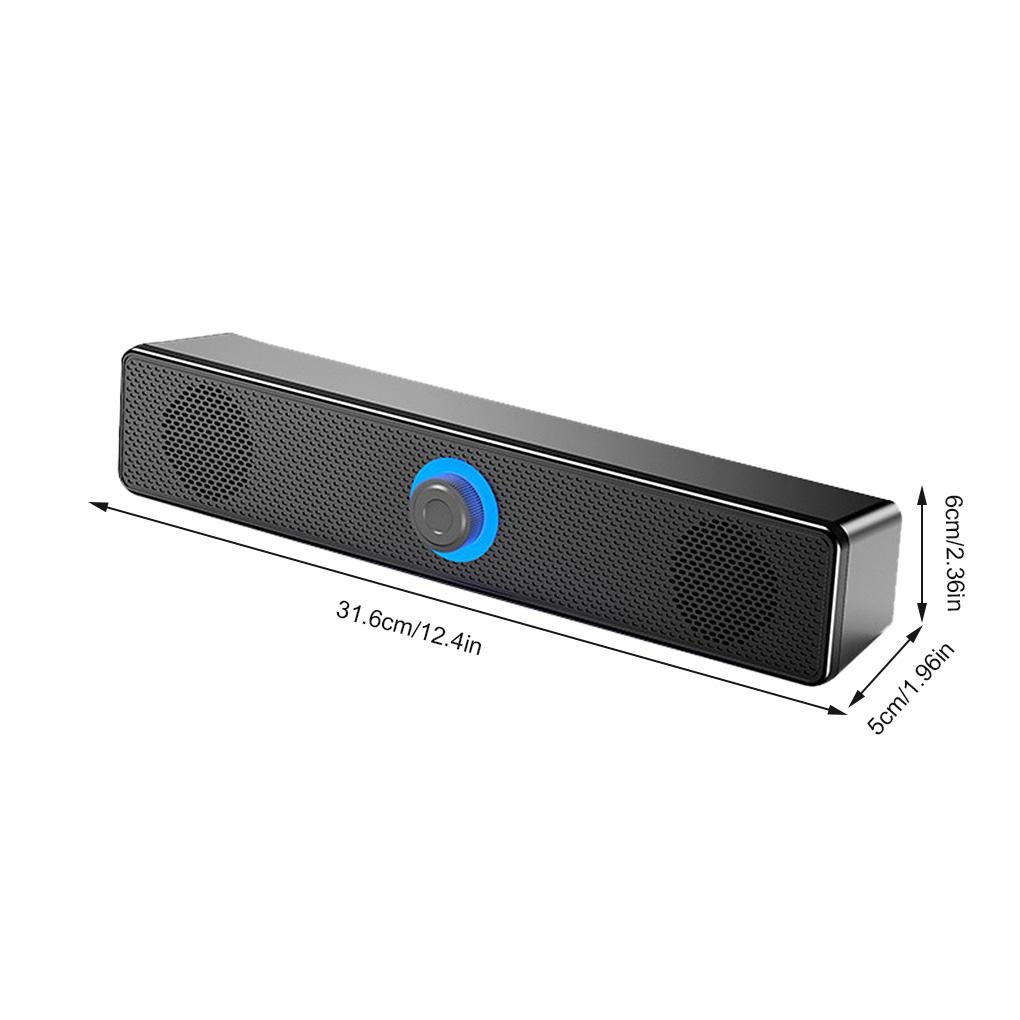 Wireless Speaker Bluetooth-compatible Dual Horn Stereo Subwoofer Loudspeaker Soundbar Home Use High Volume Laptop PC