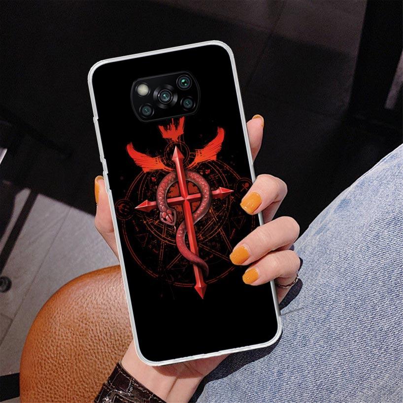 Fullmetal Alchemist Anime Phone Case For Xiaomi Poco X7 X6 X5 Pro F7 Ultra Redmi 15C 15 13C 13 12C 12 10 10A 10C 9 9A 9C 9T Cove